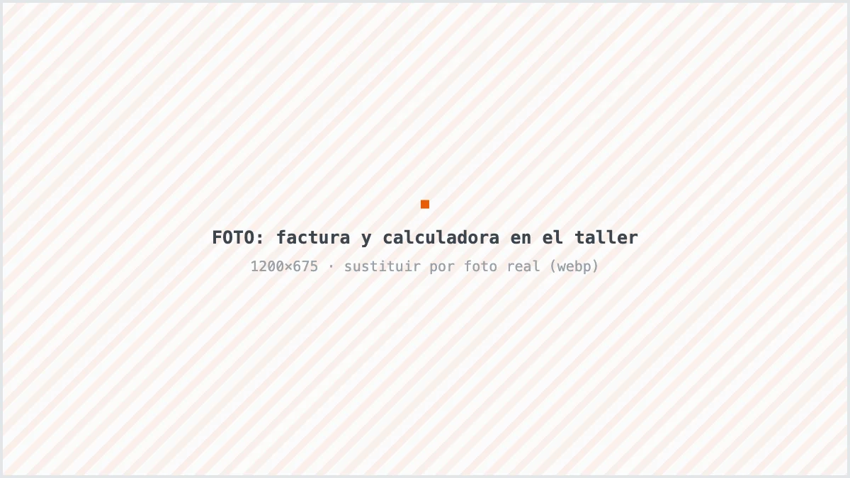 El error del precio-hora que cuesta 12.000 € al año a un taller medio